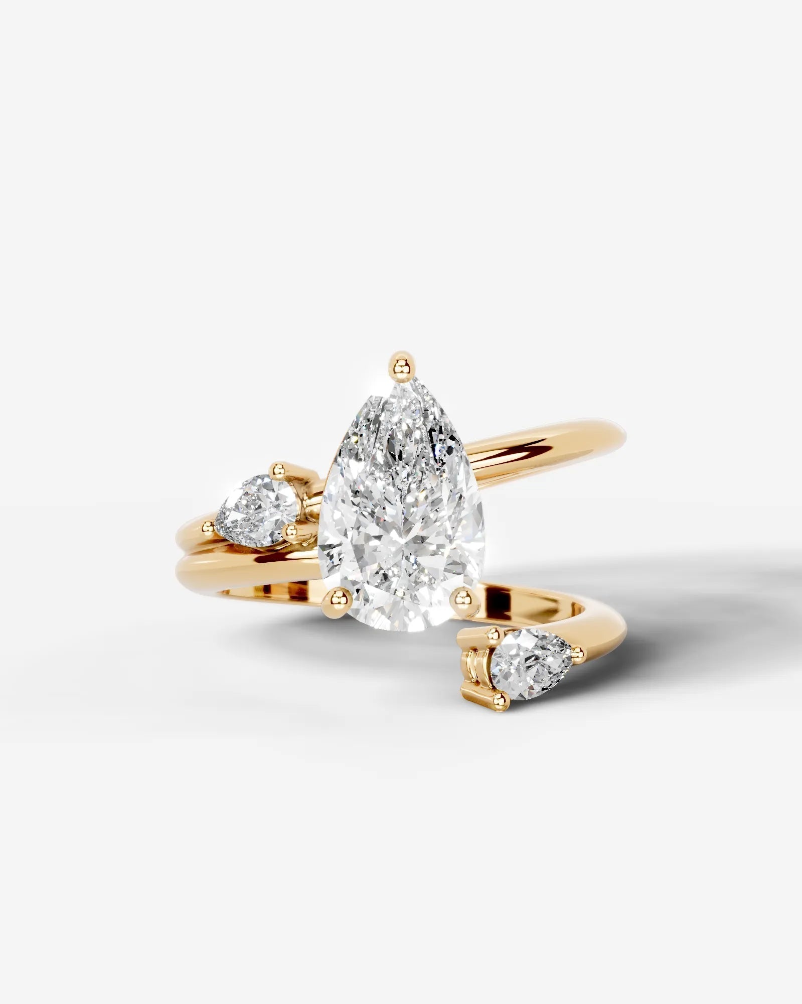 Marquise Solitaire With Tulip Prongs Lab Grown Diamond Engagement Ring
